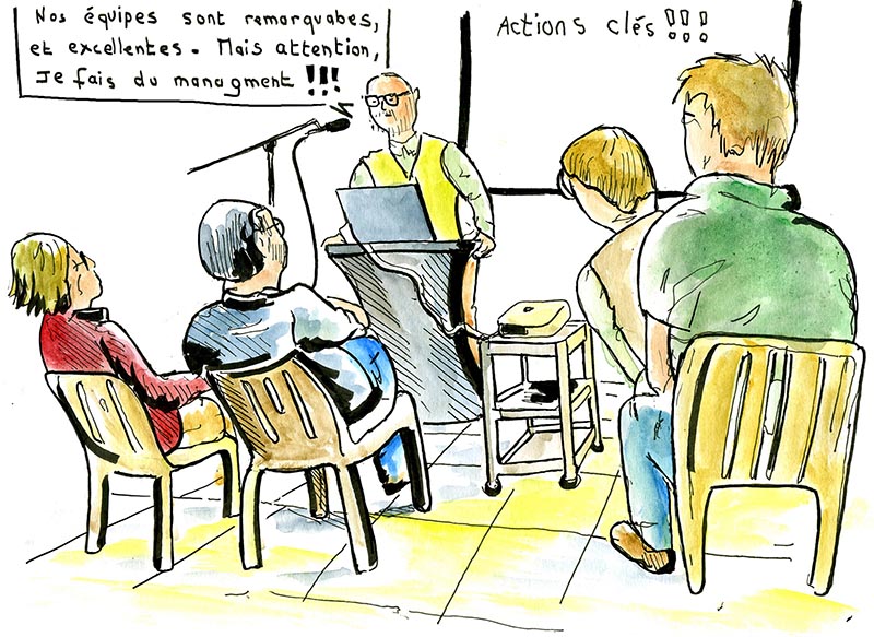 Dessin de la journée de rentrée de l'IAB