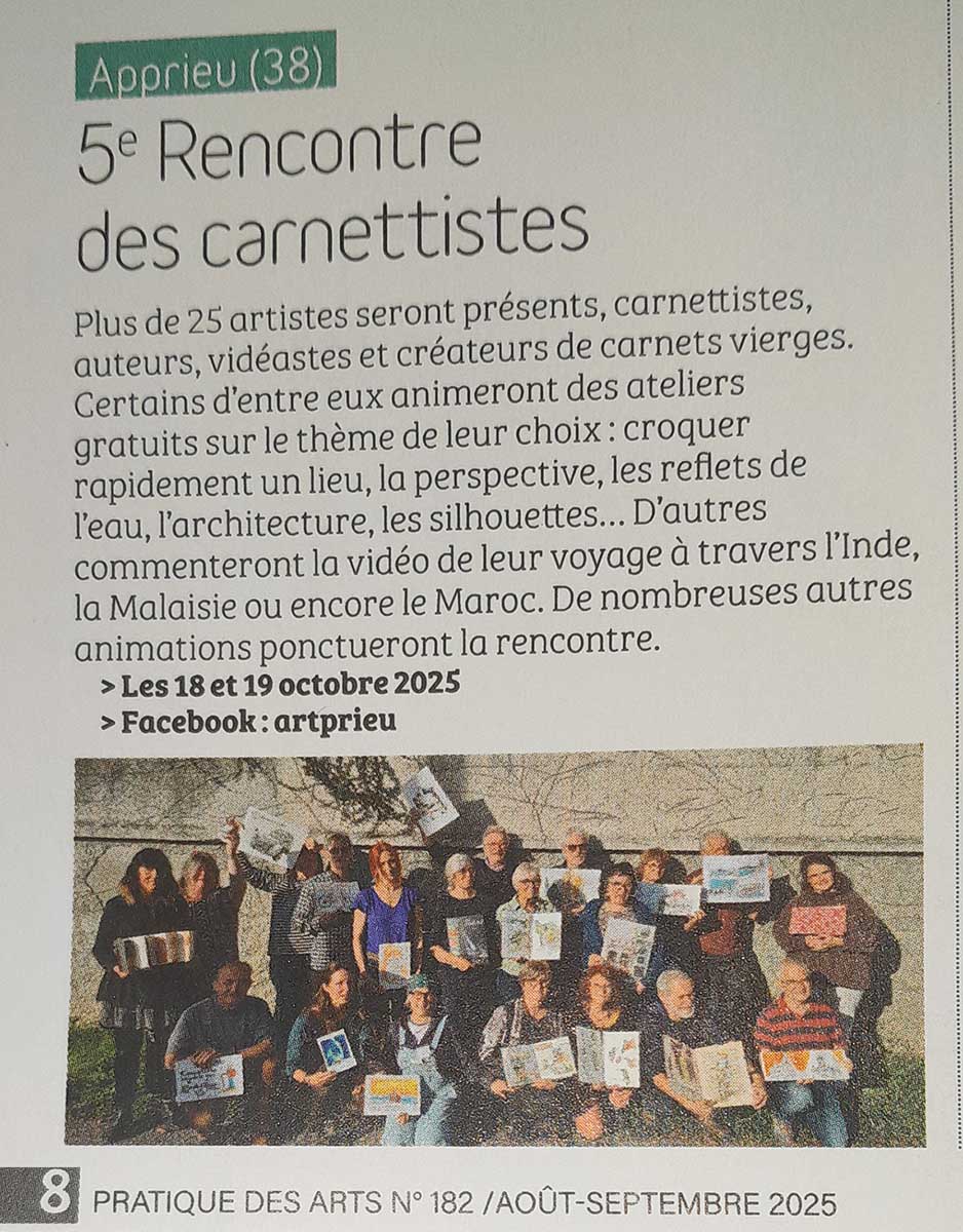 artcile Pratique des arts septembre 2025
