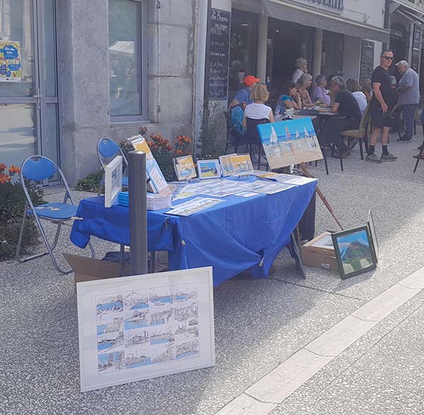 Stand Pierre Hébert, Marché des artistes Le fontanil