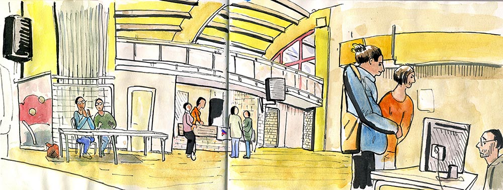 Dessin du Forum des associations de Beaurepaire